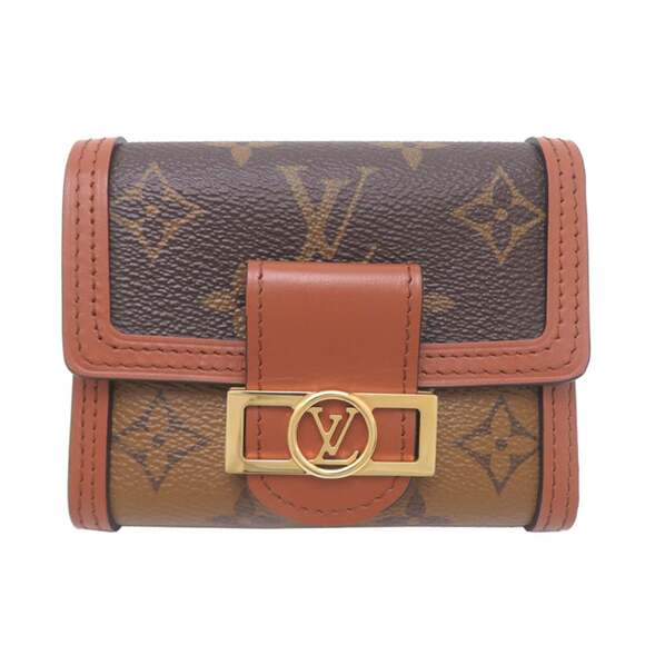 Louis Vuitton Portefeuille Dauphine Compact Women's Tri-fold Wallet M68725 Mo...